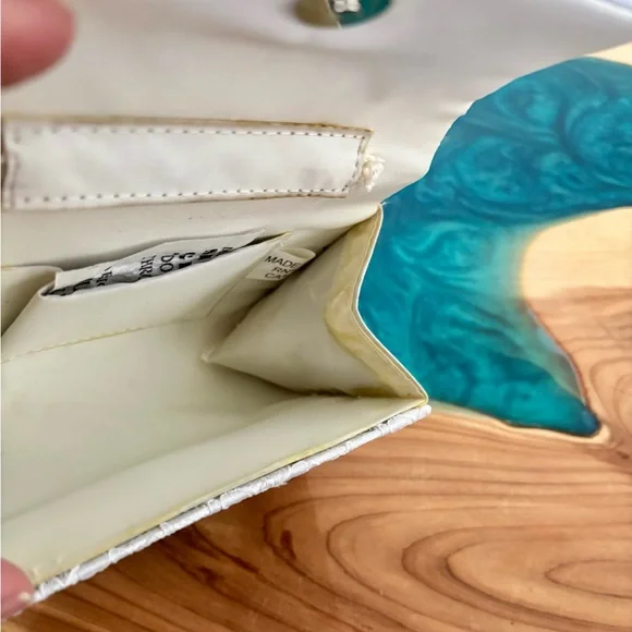 Vintage Girls White First Holy Communion -Flower-Easter Girl Clutch Purse - Picture 4 of 5